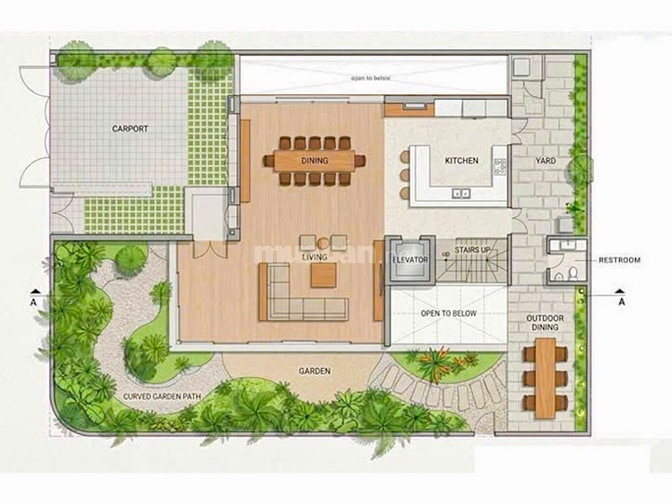 Bán biệt thự Fideco Thảo Điền, 508m2 ven sông, hầm + 3 tầng - 240 tỷ