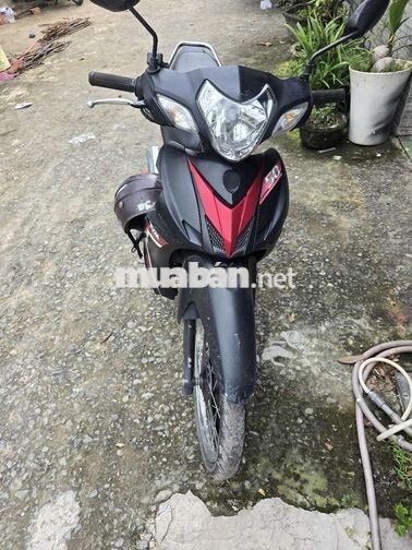 Xe máy số SYM 50cc màu Đen đỏ