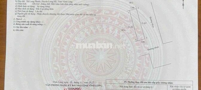 NỀN GÓC 2 MẶT TIỀN KDC HUỲNH ĐẠI - SẮP LÊN PHƯỜNG LONG HỒ VĨNH LONG