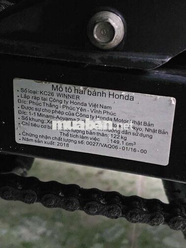 Honda Winner V1 2018 47.000 km đỏ đen trắng