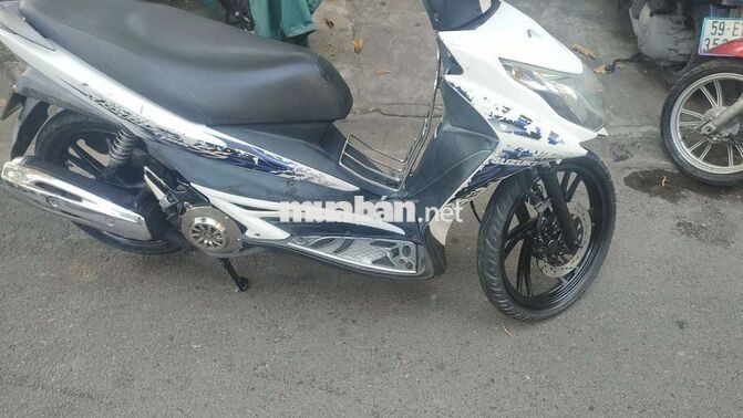 Suzuki Hayate SS trắng xanh máy bao êm điện đèn OK
