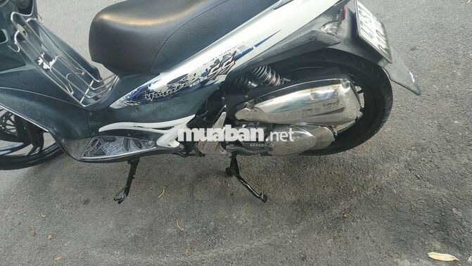 Suzuki Hayate SS trắng xanh máy bao êm điện đèn OK