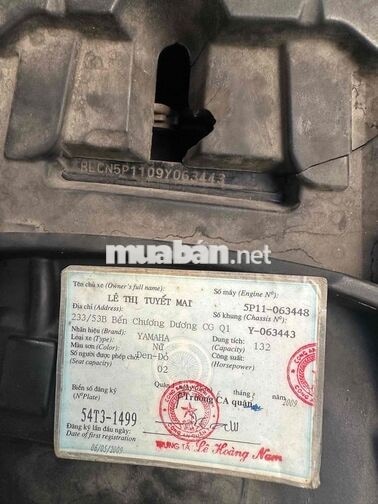 Yamaha 132cc màu Đen đỏ