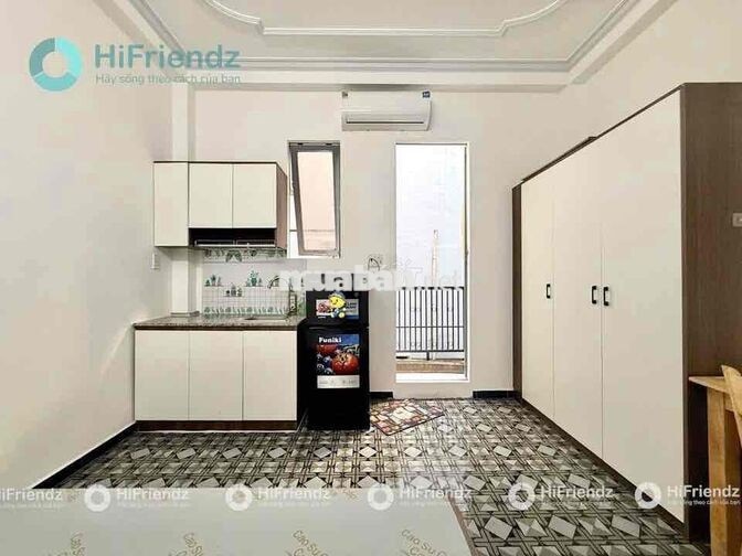 Căn Hộ Studio - 20m2 - Ban Công - Máy Giặt Riêng -.Full Nội Thất -