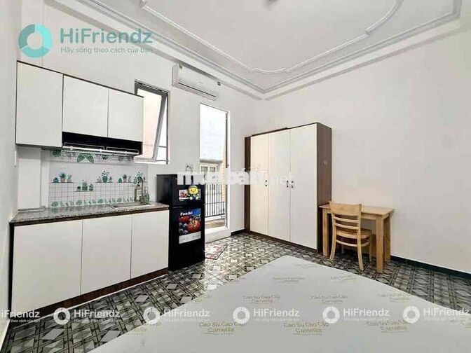 Căn Hộ Studio - 20m2 - Ban Công - Máy Giặt Riêng -.Full Nội Thất -