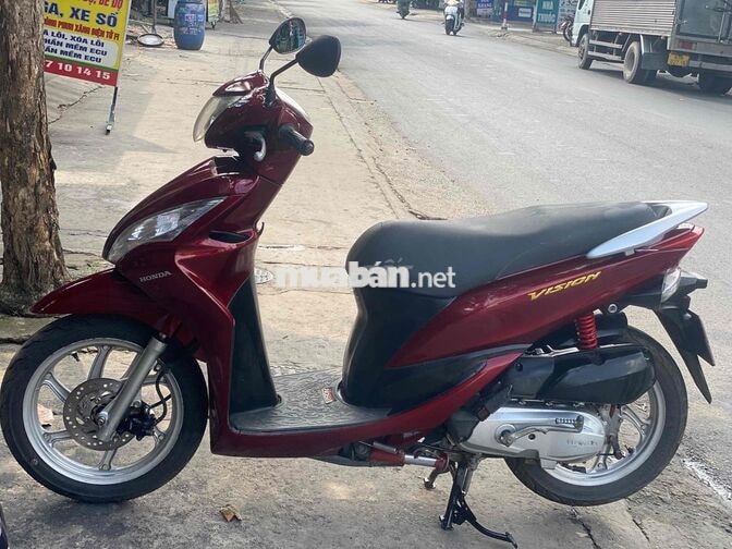 Honda Vision màu Đỏ. bs 59. Co Góp