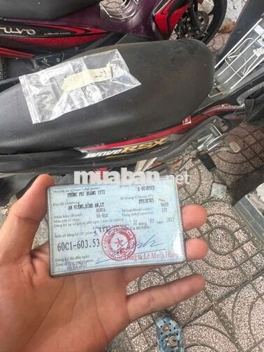 Honda Wave RSX màu đỏ đen