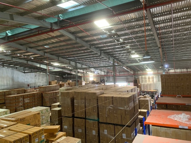 Cho thuê kho 2550m2 + VP tại Tam Bình, Dĩ An bãi rộng PCCC tự động