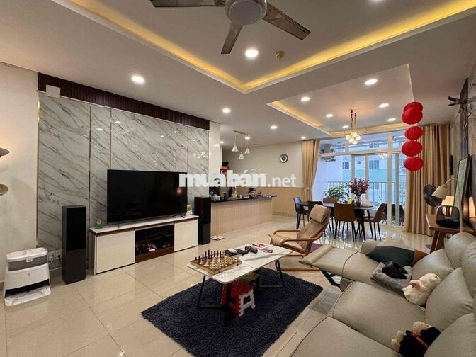 CHO THUÊ CHUNG CƯ BELLEZA QUẬN 7 DT 124m2 3PN 2WC