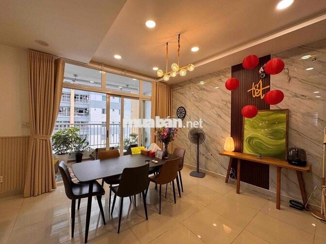 CHO THUÊ CHUNG CƯ BELLEZA QUẬN 7 DT 124m2 3PN 2WC