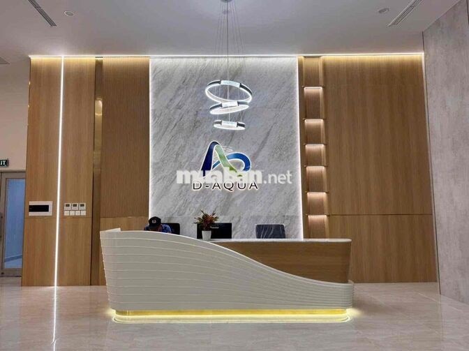 Cho thuê căn góc DAqua 2PN-2WC, 71m2, nhà trống view Q1. Giá 12 triệu