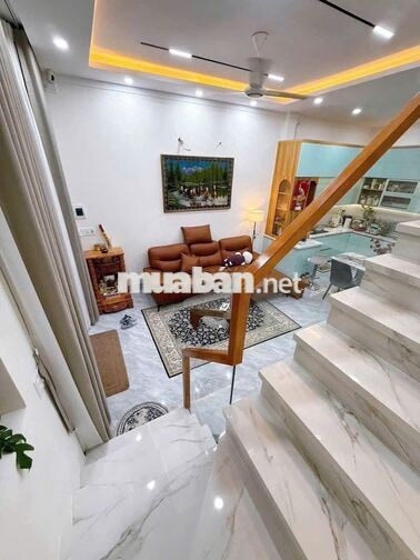 CHO THUÊ NHÀ NGUYÊN CĂN 1 TRỆT 1 LẦU FULL NỘI THẤT