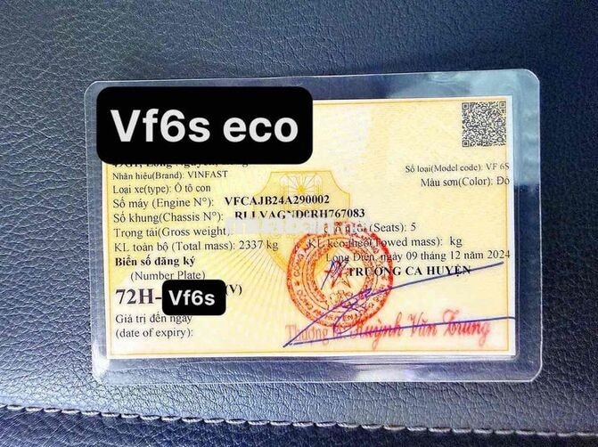 VinFast VF6 2024 Eco màu Đỏ Chính Chủ