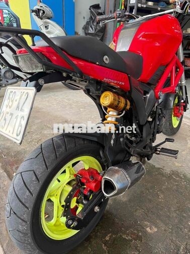 Xe mô tô mini Monster 110cc đỏ