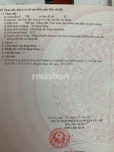  CHÍNH CHỦ BÁN ĐẤT GIÁ RẺ 2MT KÊNH 17, X.THÁI MỸ, H.CỦ CHI 6.1 TỶ.