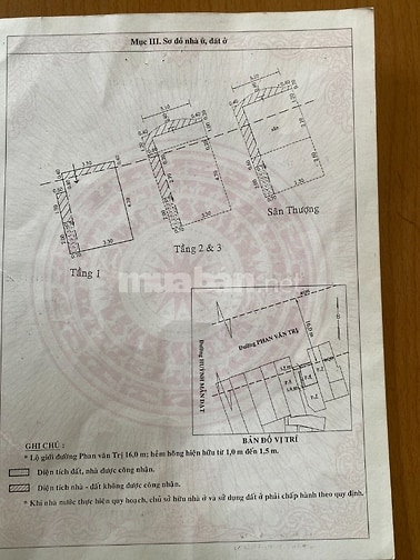 Bán nhà mặt tiền, 347 Đường Phan Văn Trị, Quận 5, TP.HCM