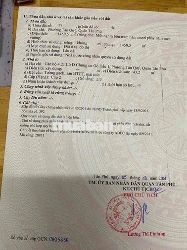 Chung cư Hẻm 63 Gò Dầu lầu 4 thang bộ ,1pn,1pk,1wc nhà mới sạch sẽ