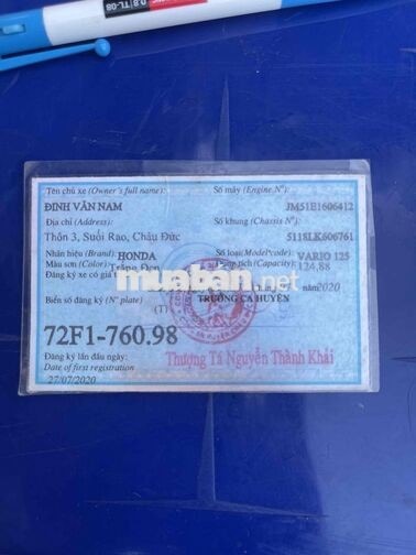 HONDA VARIO 125 2020 MÀU TRẮNG