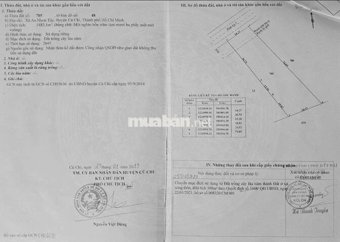 Bán đất mặt tiền tỉnh lộ 7 xã an nhơn tay
