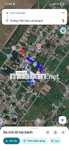 Đất Thổ cư gần trung tâm Bến Cát, giá có thương lượng