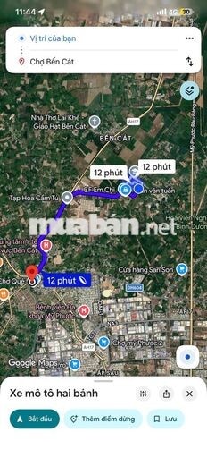 Đất Thổ cư gần trung tâm Bến Cát, giá có thương lượng