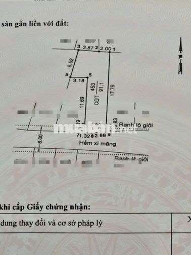 Đất full thổ cư - 92m² - nhỉnh 4đ , Nở hậu 6m x 19m 💥Giá Rẻ
