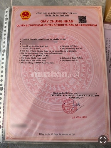 Chung cư Thanh Nhựt P.Bình Đông . Căn góc 2 view thoáng mát 2PN 73,8m2