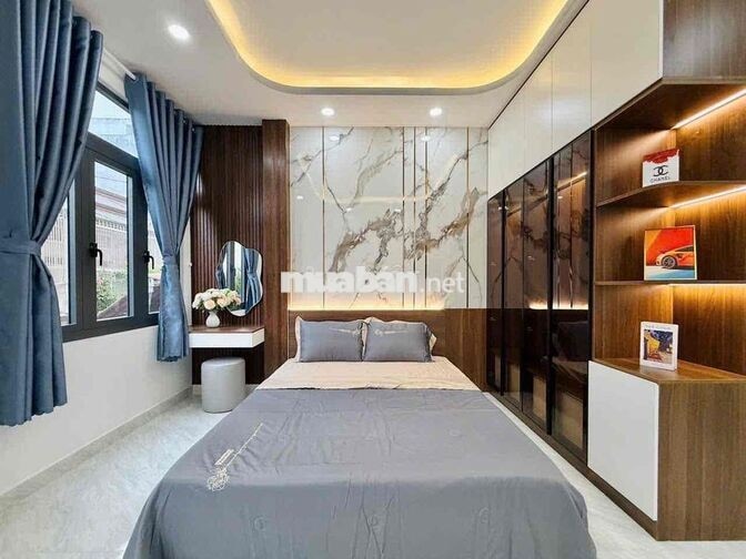 cho thuê nhà phạm văn chiêu p9(4x12) 2 lầu , 3pn , 5wc full nt