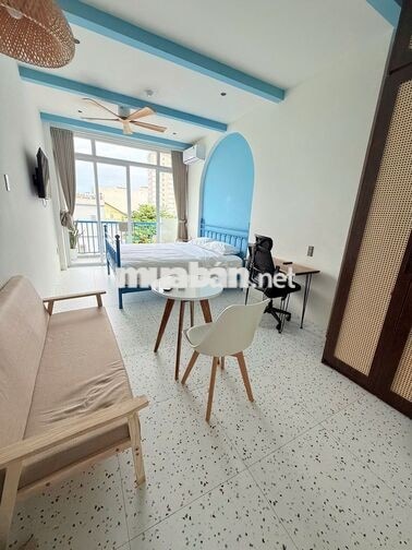 TRỐNG SẴN Studio Ban Công - Gần Biển Mỹ Khê - Hồ Bơi, Giặt Riêng