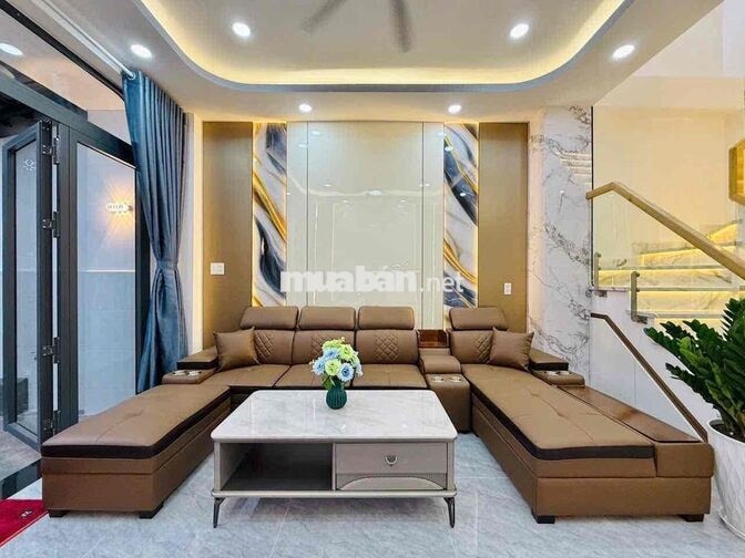 cho thuê nhà phạm văn chiêu p9(4x12) 2 lầu , 3pn , 5wc full nt