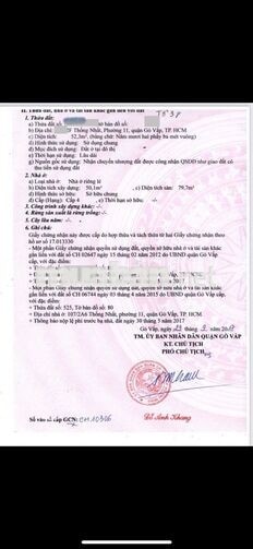 Bán nhà 2 mặt tiền hẻm Thống Nhất, p11, Gò Vấp 