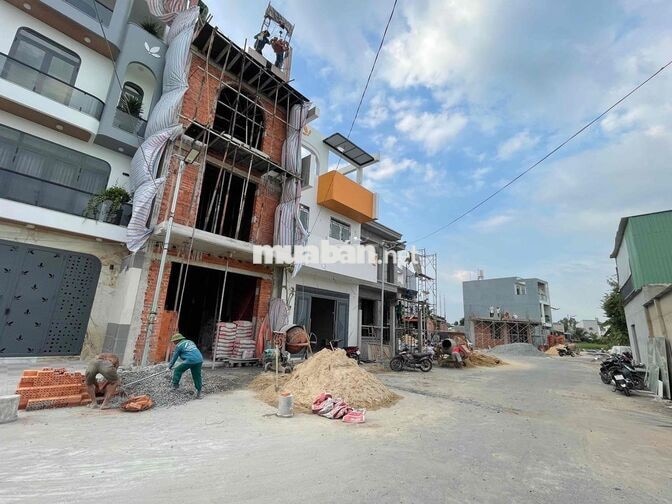Đất 5x16m, Shr Mt Nhựa 10m KDC Bùi Thị Lùng Cách Chợ Hóc Môn 800m.