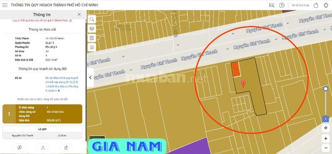 BÁN NHÀ MẶT TIỀN KINH DOANH : 23A NGUYỄN CHÍ THANH - P. 9 - Q. 5 - HCM