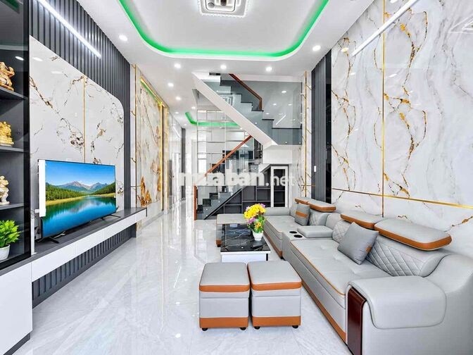 Huỳnh Tấn Phát - 5 Tỷ 5 - Nhà Mới 2 Tầng 84m² - Ngang 4m - 4PN - Gần M