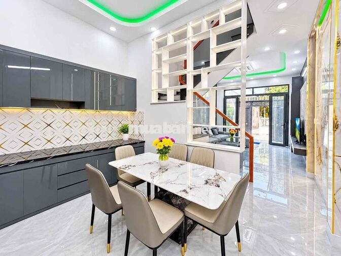 Huỳnh Tấn Phát - 5 Tỷ 5 - Nhà Mới 2 Tầng 84m² - Ngang 4m - 4PN - Gần M