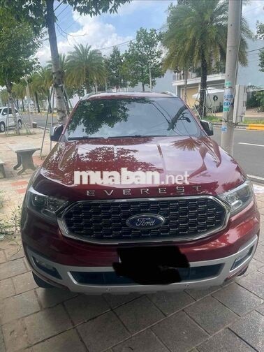 Ford Everest 2021 Titanium 8 vạn km Đỏ