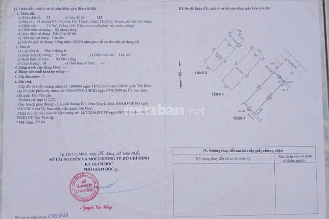 Chính Chủ Bán Cặp Nhà Mặt Tiền 34+36 B3, P.Tây Thạnh (Ngang 8m Hiếm)