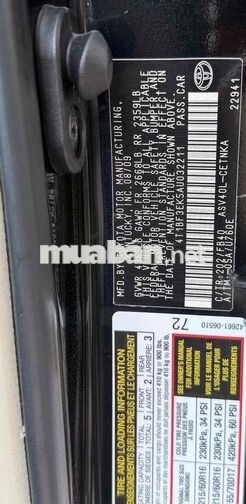 Toyota Camry LE 2.5at 5 chỗ Đen nhập mỹ