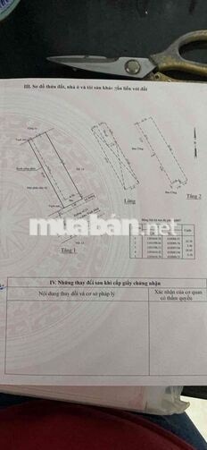 Bán nhà 1 trệt, 1 lầu và 5 phòng trọ