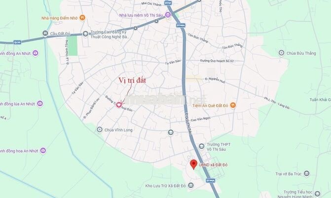 Lô đất thị trấn Đất Đỏ, mặt tiền Trịnh Hoài Đức, 950 triệu, 120m2