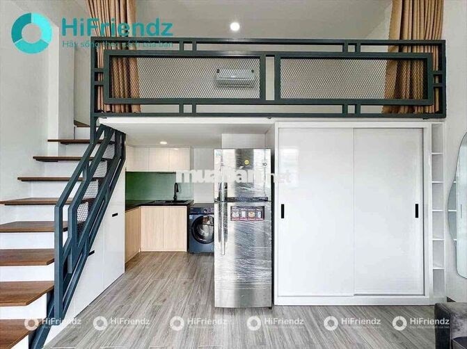 CĂN HỘ CAO CẤP GIÁ RẺ CÓ GÁC CAO 2m BAN CÔNG THOÁNG 40m2 SÁT QUẬN 1