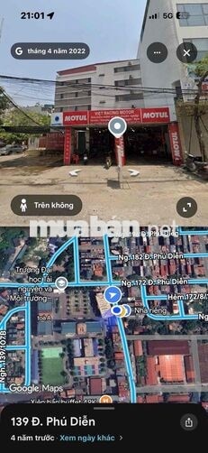 Bán Đất mặt tiền ngã tư đường Phú Diễn