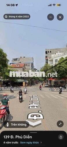 Bán Đất mặt tiền ngã tư đường Phú Diễn