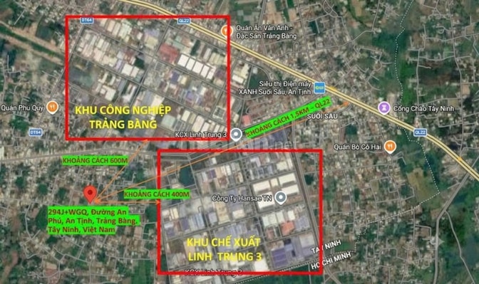 Bán gấp 120m2 , chỉ 420 triệu, Đất cạnh KCN Trảng Bàng, cổng TP.HCM