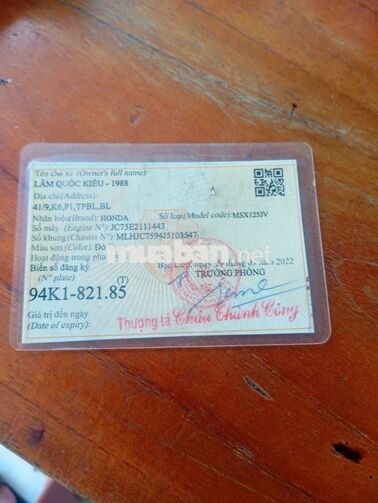 Honda MSX 125 Đỏ đen