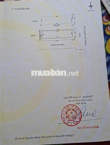 Bán Nhà 2 Tầng có 2 Mặt Tiền Đường Huỳnh Tấn Phát - Có TL