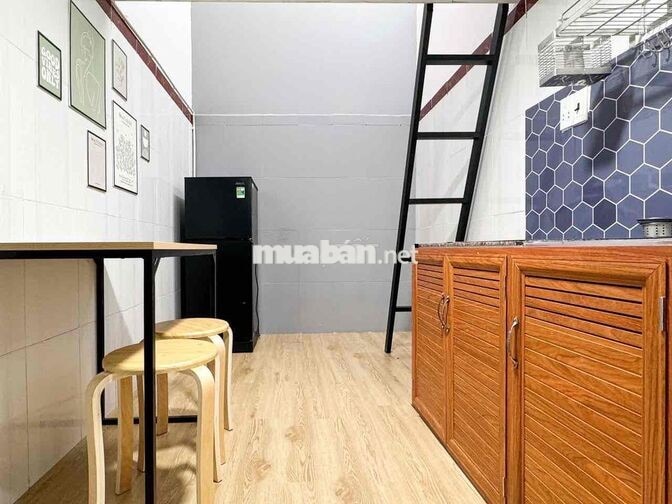 🔥PHÒNG GÁC CAO 2M SẴN MÁY LẠNH_THANG MÁY_KẾ CV GIA ĐỊNH_KHU SÂN BAY