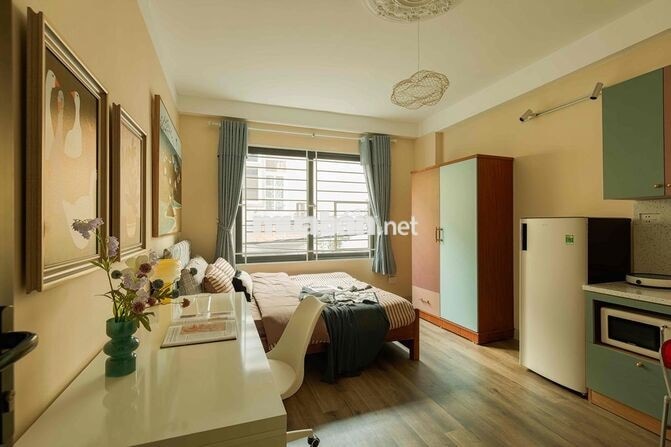 Cho thuê căn hộ studio đủ đồ, mang nghệ thuật vào không gian sống
