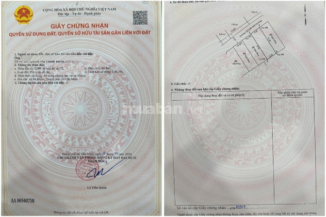 Bán đất thổ cư 80m2 đường Bà Điểm 4 gần trường Bùi Văn Ngữ