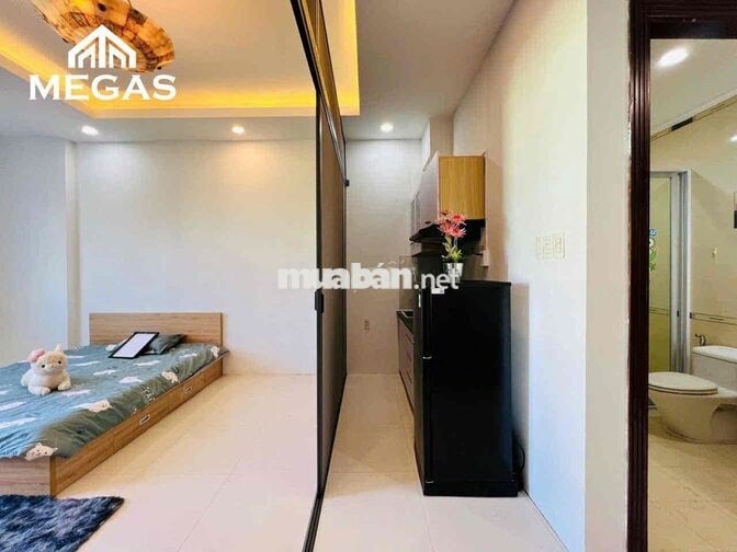 CĂN HỘ 1 PHÒNG NGỦ FULL NỘI THẤT BAN CÔNG LỚN NGAY HẬU GIANG_CHỢ LỚN